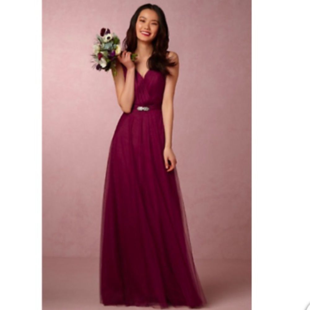 Anthropologie x Hitherto Zaria BlackCherry Dress